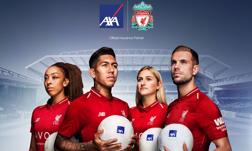 AXA sponsor delle maglie di allenamento del Liverpool - Sport ...